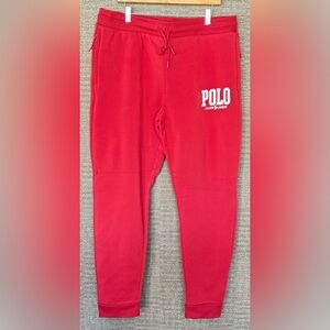 POLO Ralph Lauren BIG & TALL 3XL Sweatpants NWOT Red/White